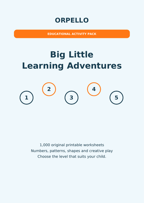 Orpello Educational Activity Pack - 1,000 Worksheets Digital PDF