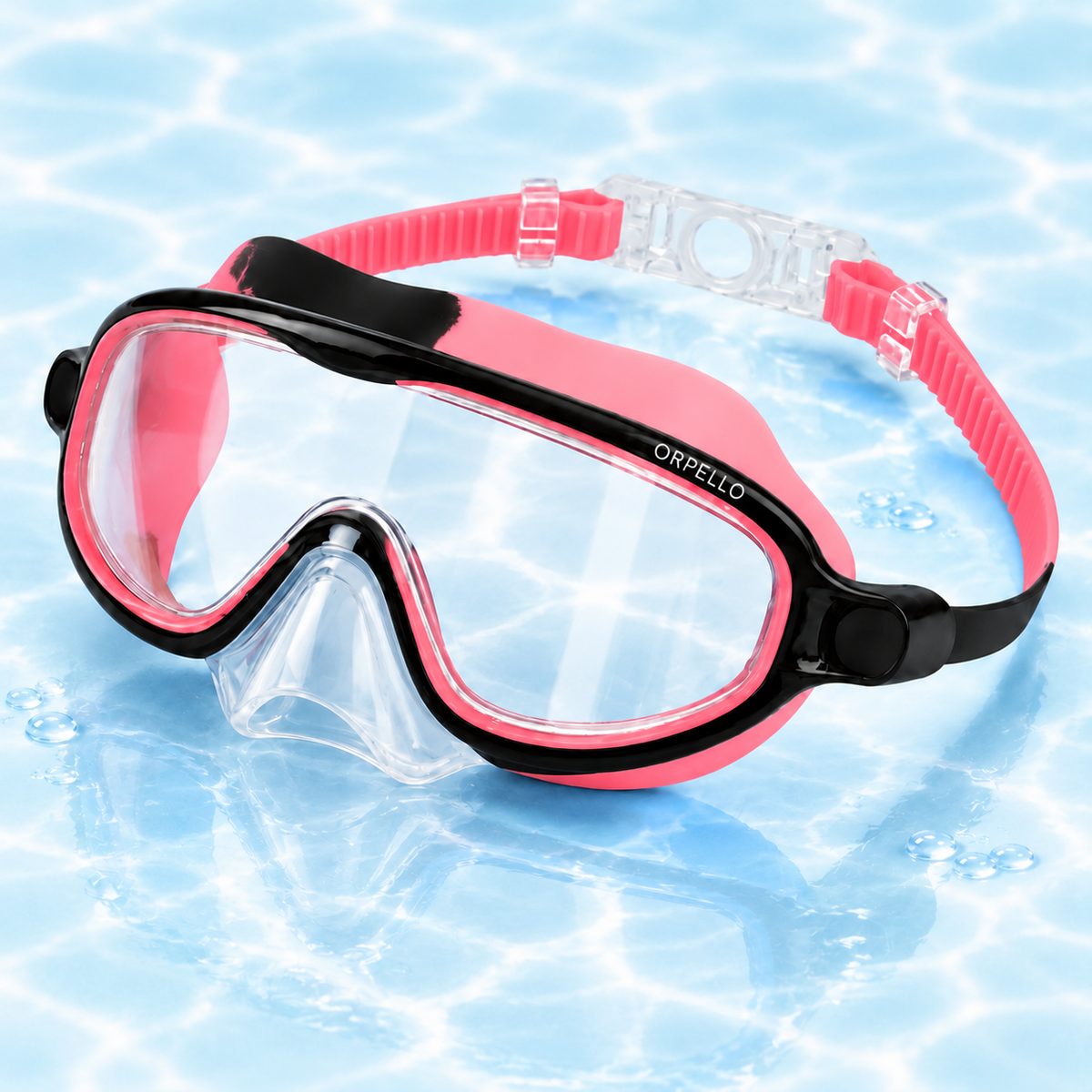 Orpello SplashSnap Kids Swim Goggles — Nose Clip