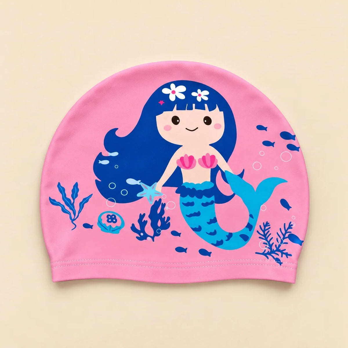 Orpello™ Kids Swim Cap Pink Cloud Plush